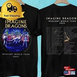 Imagine Dragons Mercury World Tour Concert 2 Sided Tshirt